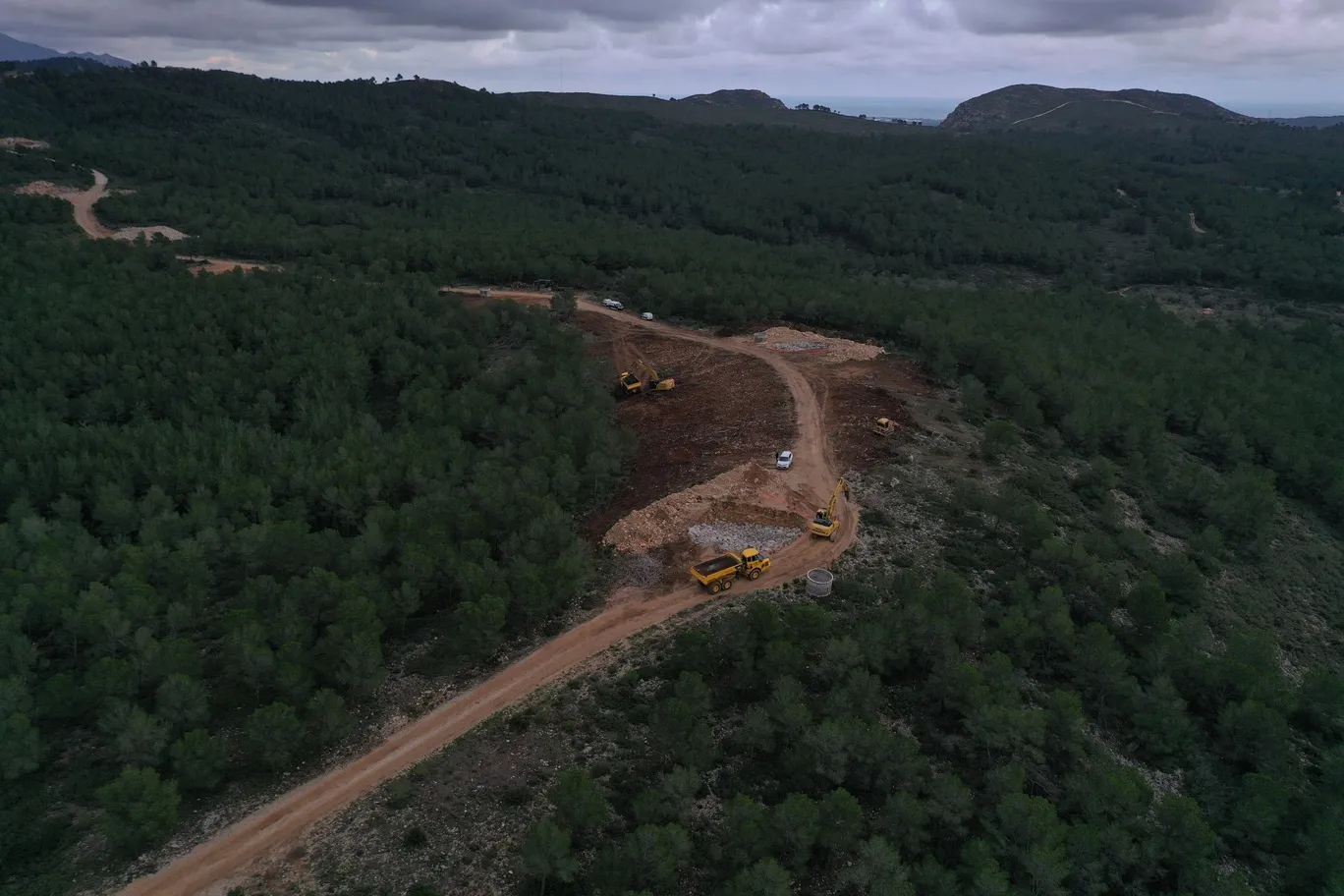 preparacion terreno para parque eolico